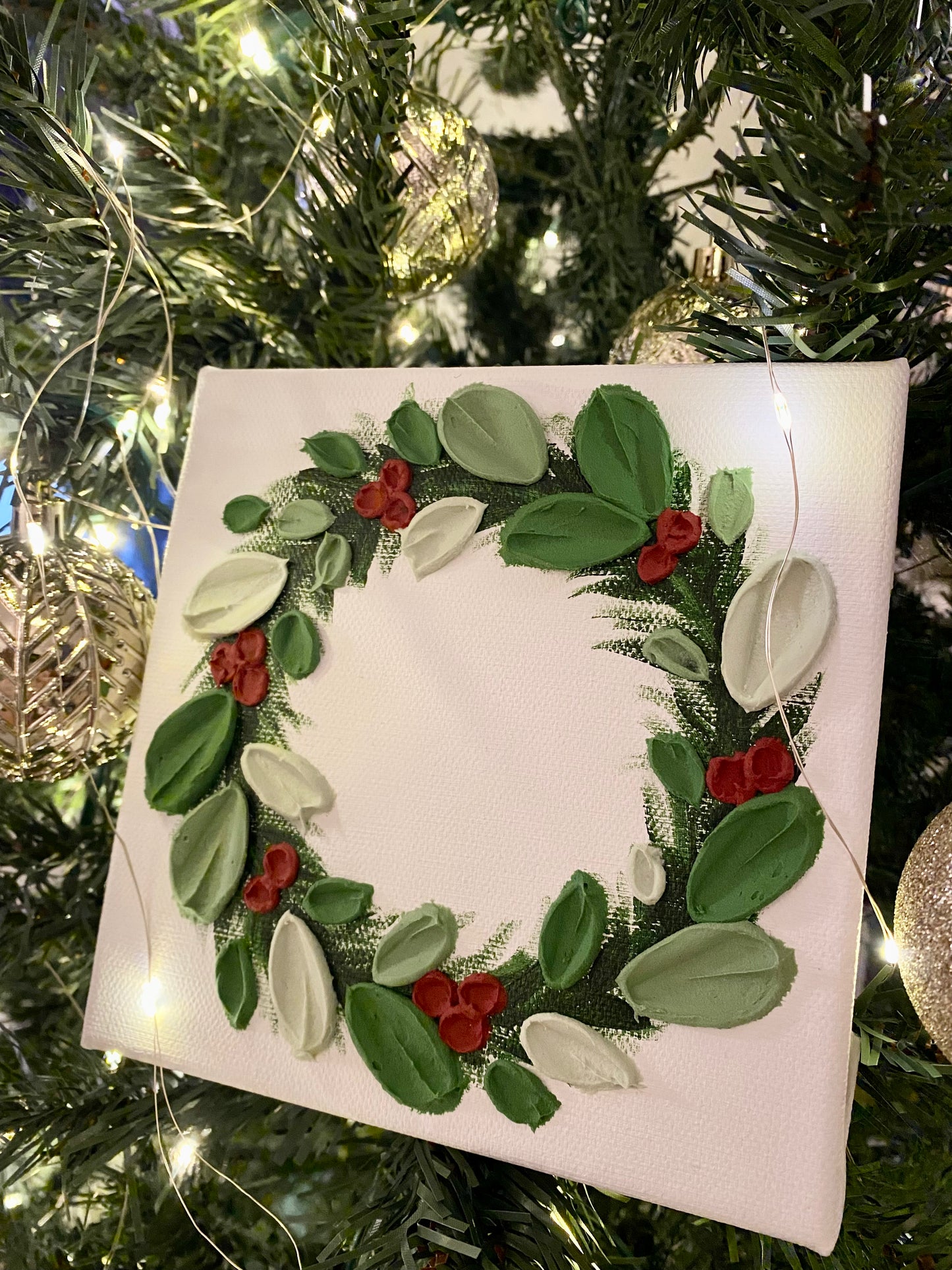 2022 - Classic Holiday Wreath Painting